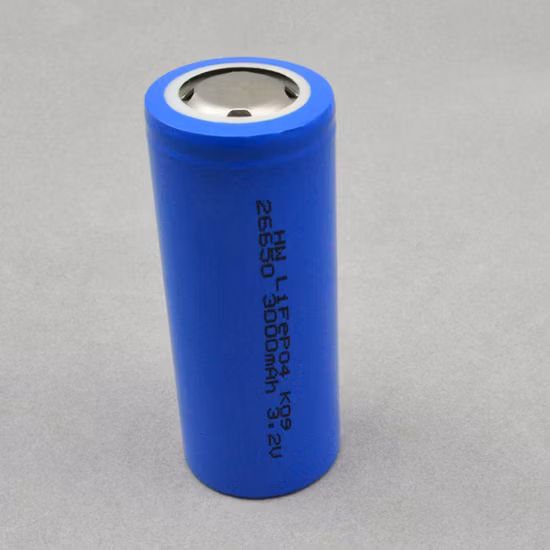 26650 LiFePO4 Battery Cell 3.2V 3000mAh for Solar Lighting